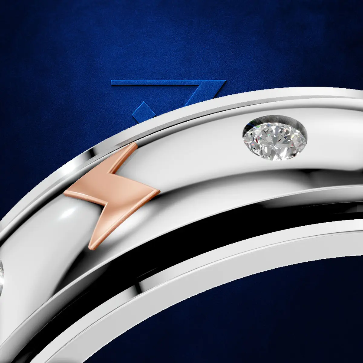 Mens Royal Pattern Groom Engagement Band