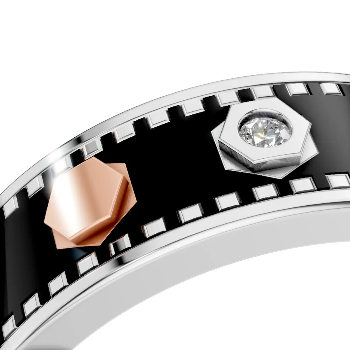 Mens Designer Lab Diamond  Anniversary Statement Band