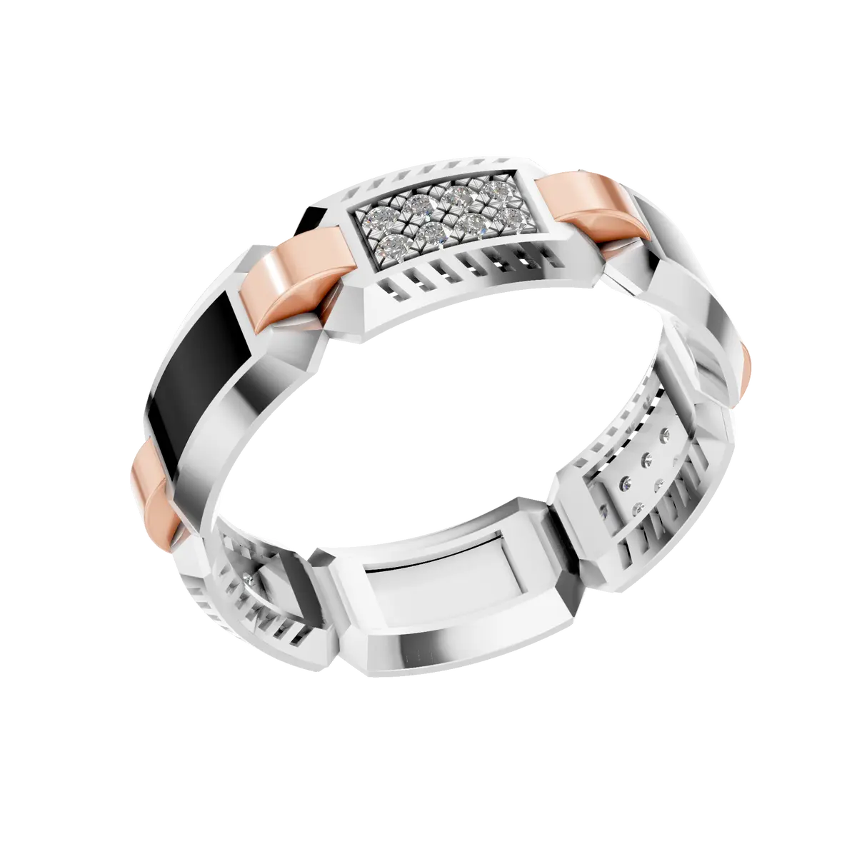 Mens Luxury Design Anniversary Band Ring