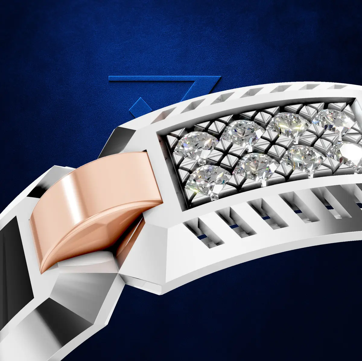 Mens Luxury Design Anniversary Band Ring