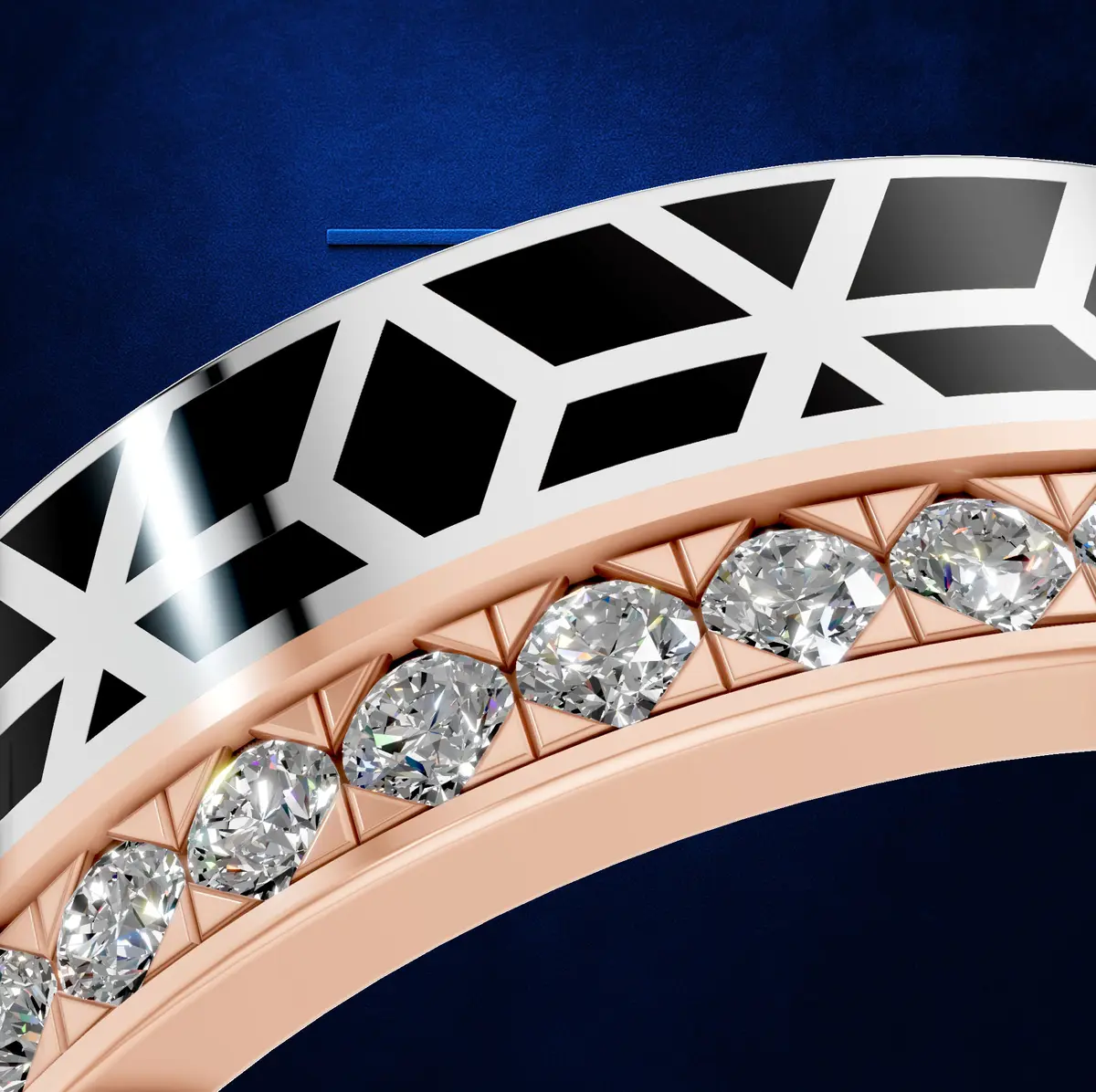 Mens Diamond Detail Fashion Ring