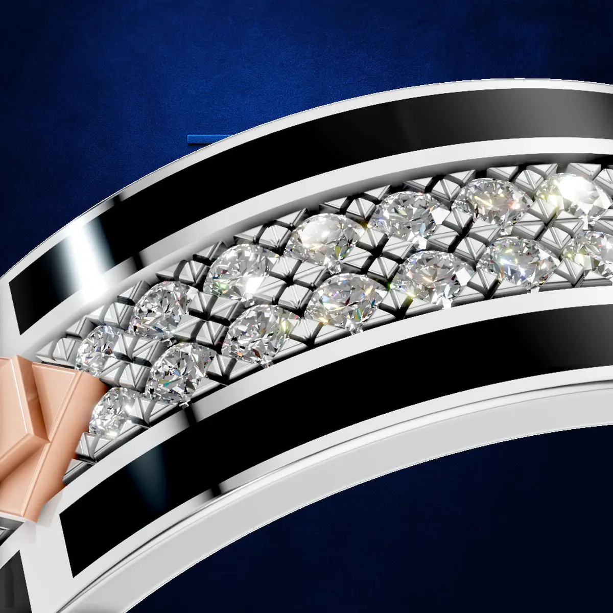 Mens Urban Style Mesh Wedding Band