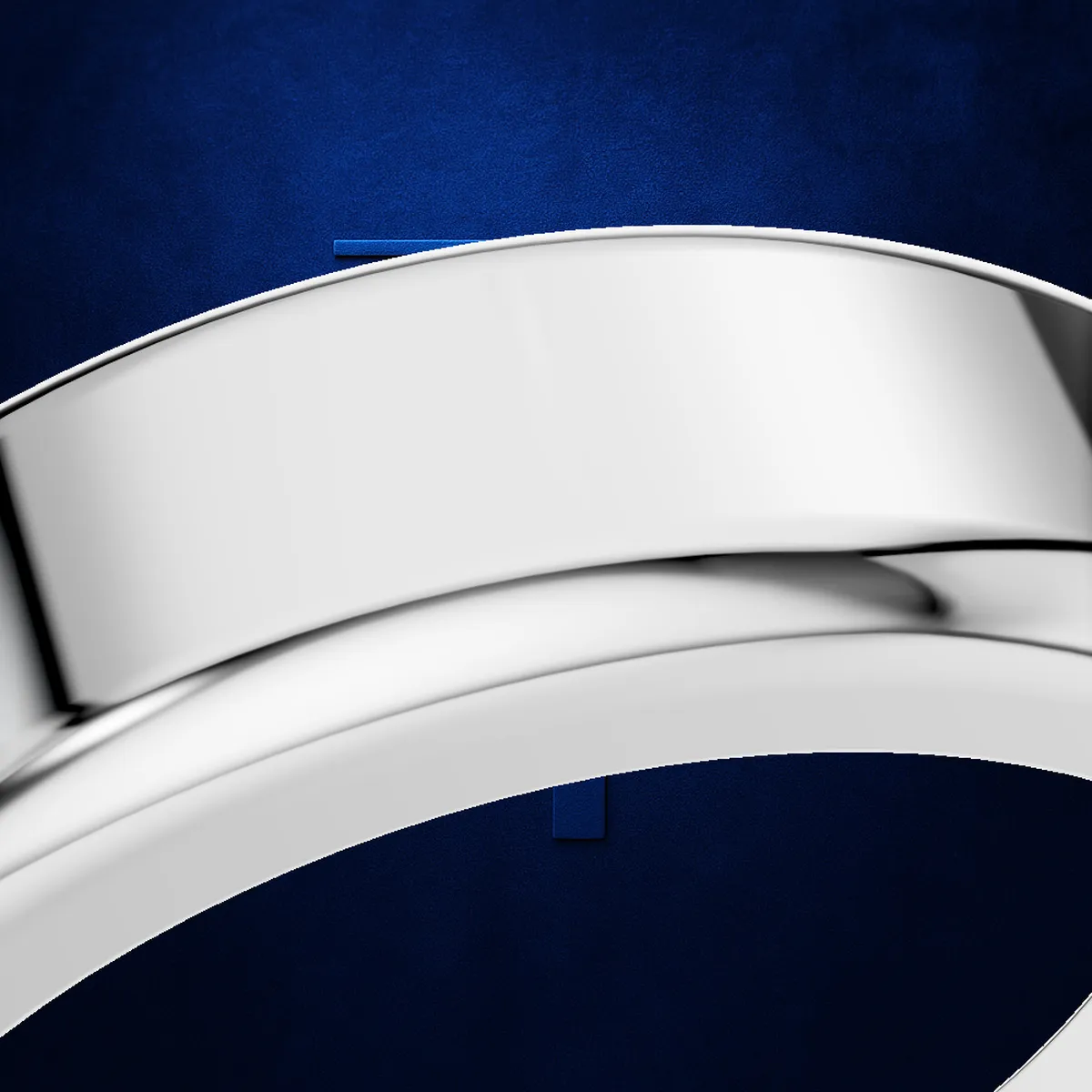 Platinum Wedding Band Ring for Men with Beveled Edge Finish