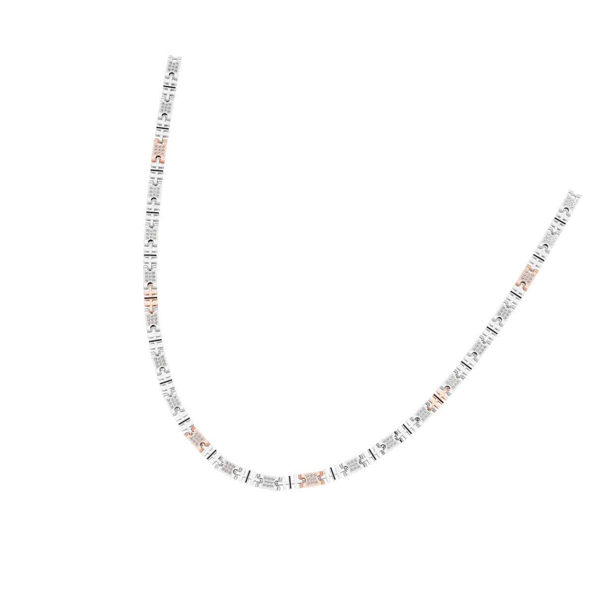 Modern Mens Lab-Grown Diamond Chain