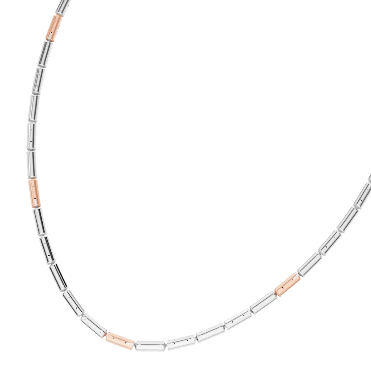 Mens Solid Platinum Chain