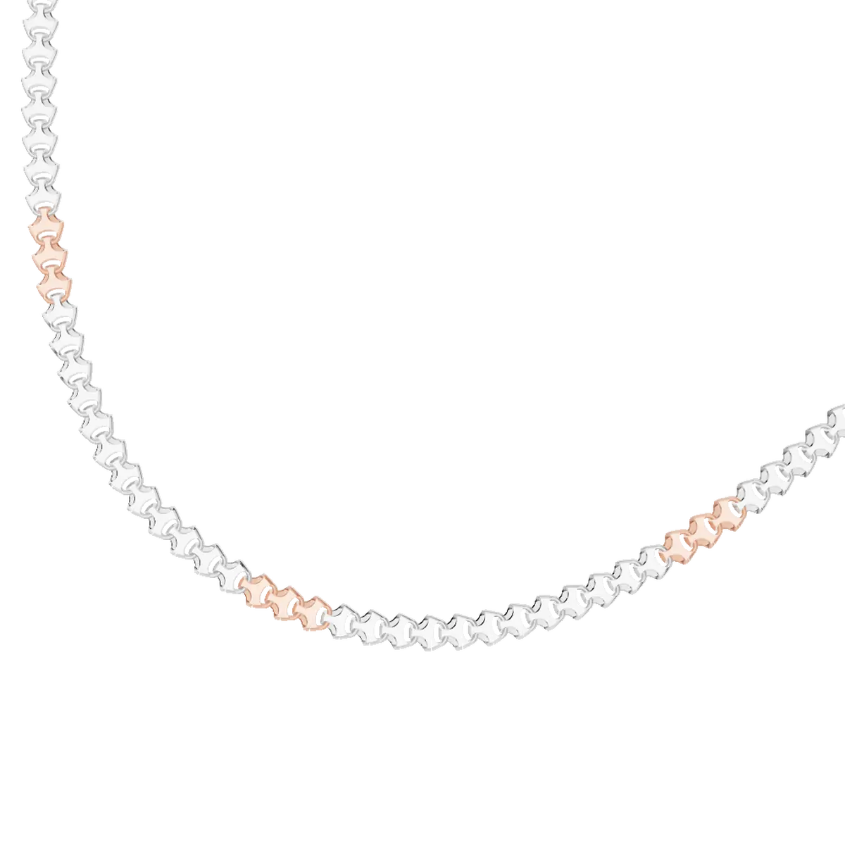 4.2mm Platinum Rose Gold Chain for Men 
