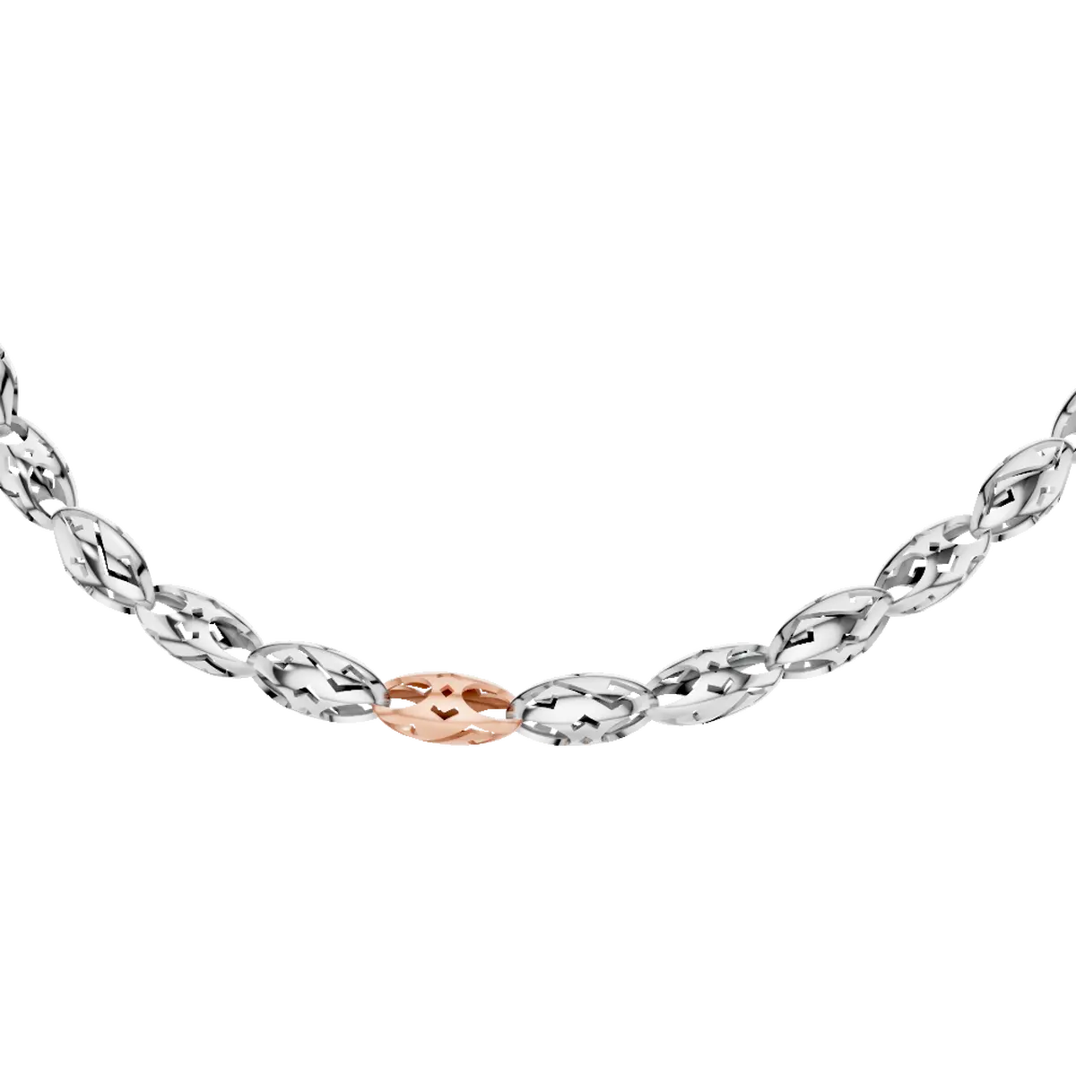 Men of Platinum  Pt + Rose Gold Chain for Men 