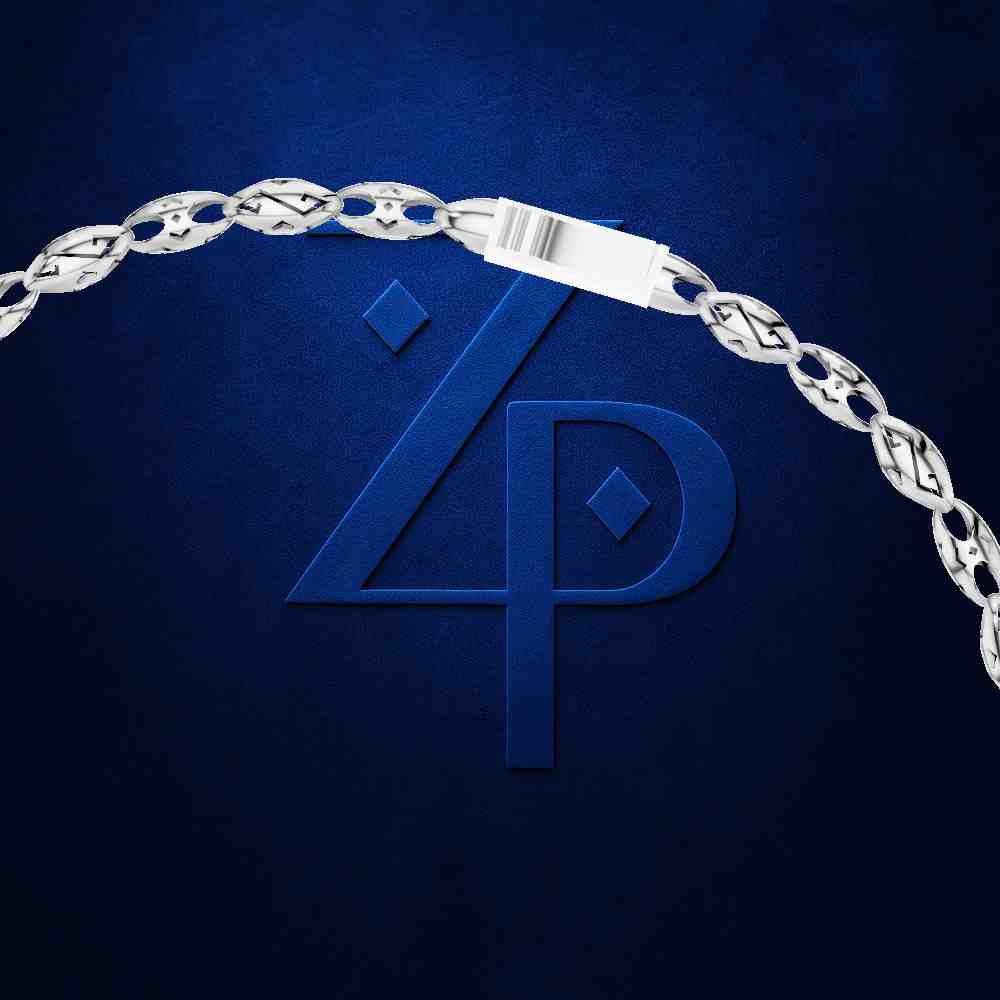 Men of Platinum  Pt + Rose Gold Chain for Men 