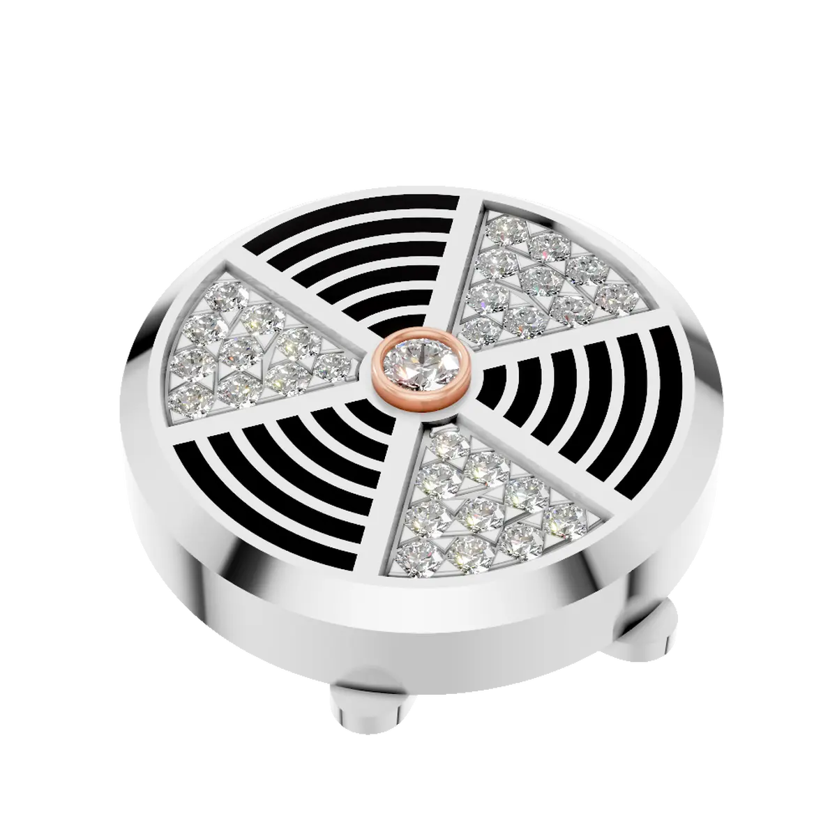 Radiant Axis Diamond Shirt Button – Platinum 950