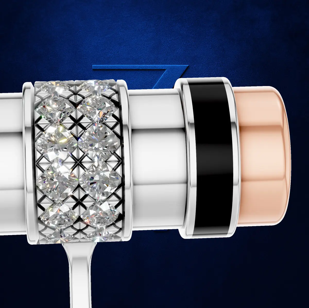 Timeless Spark | Platinum & Diamond Cufflinks