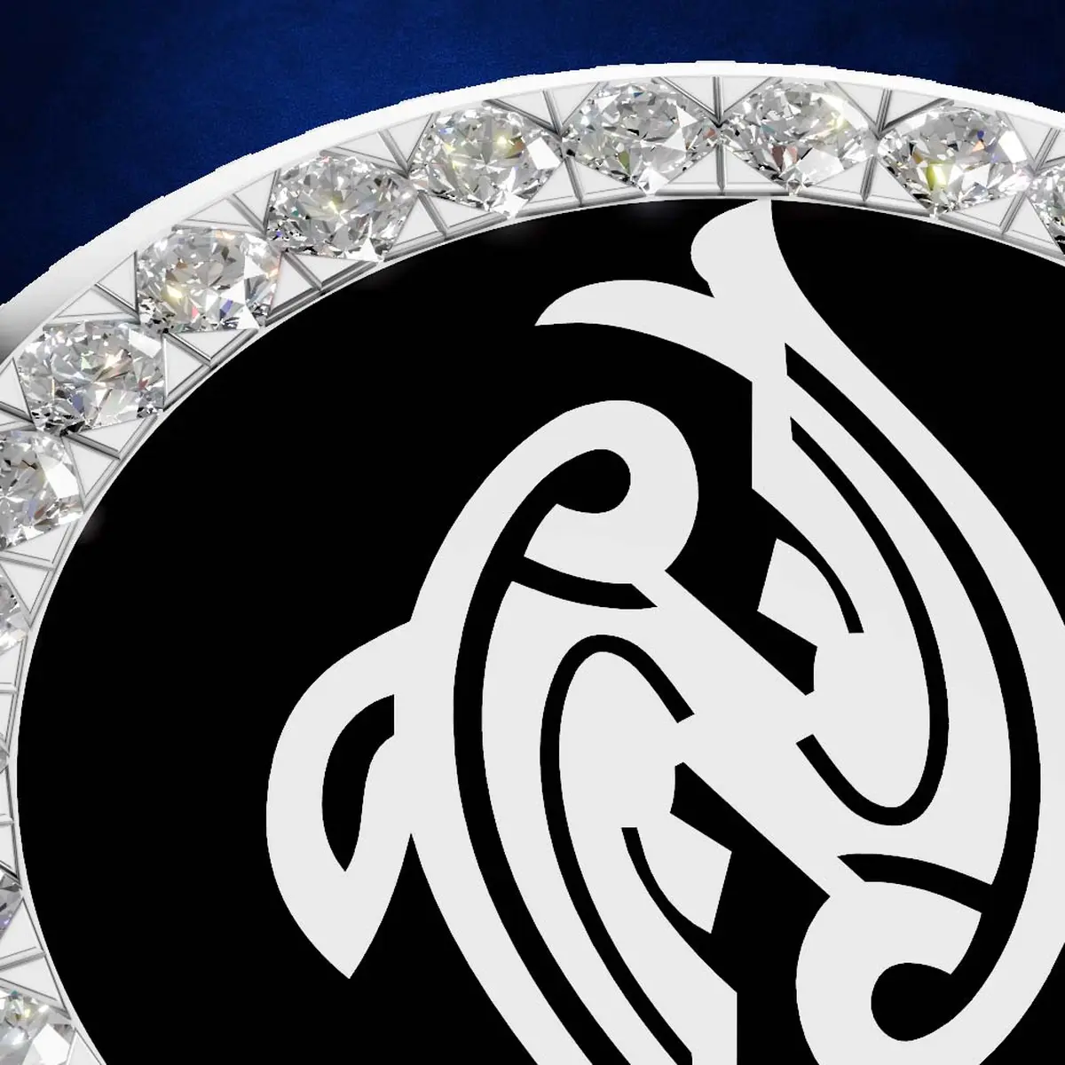 Pisces Dual Flow – Lab Diamond Zodiac Designer Shirt Button