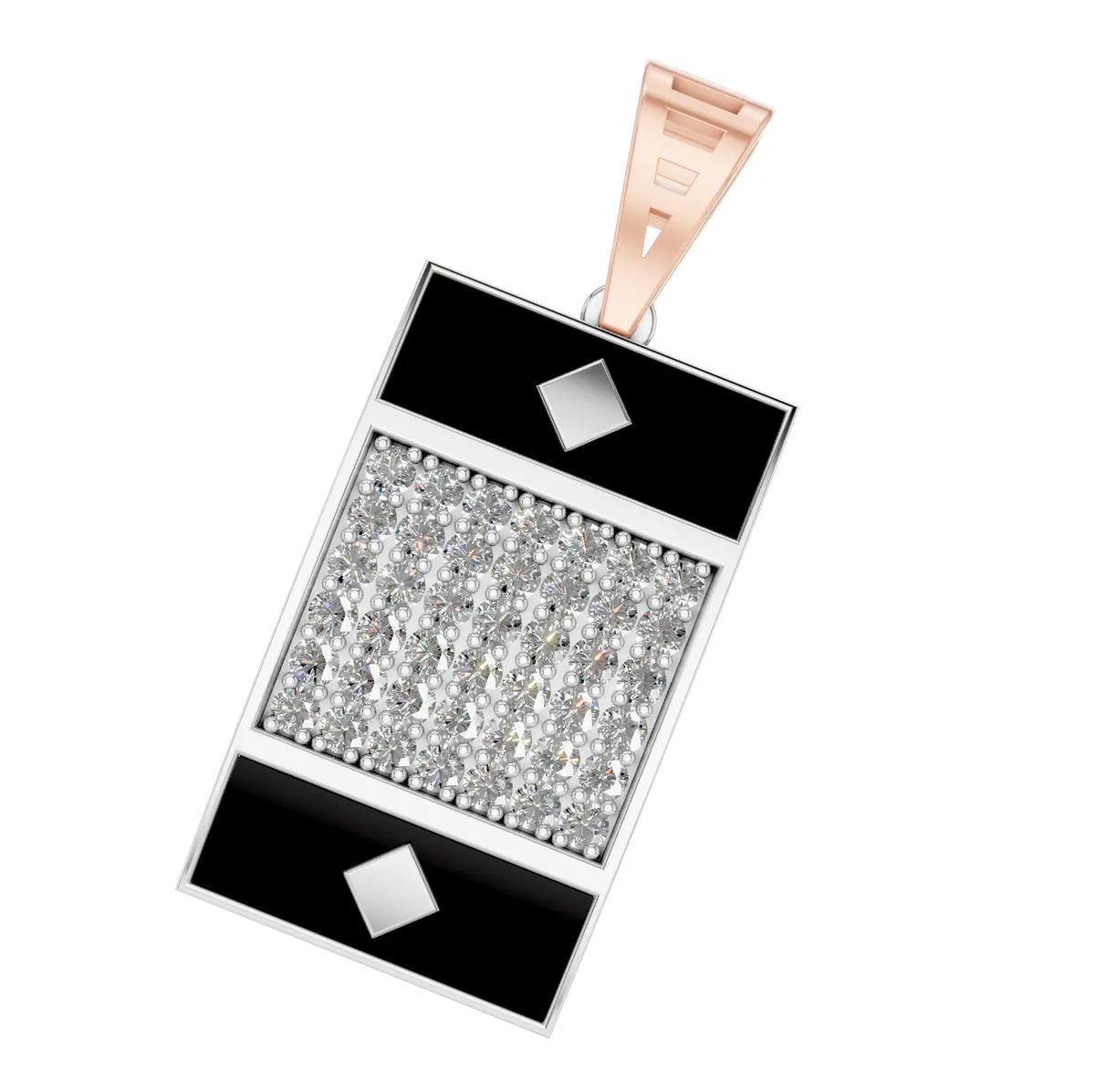  Mens Pendant Sterling Silver With Moissanite Diamond Pefect Combination For Man