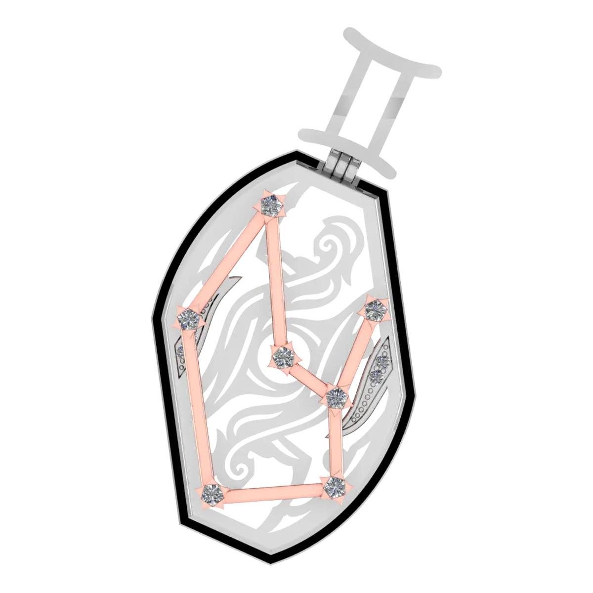 Gemini Spark | Platinum Lab Diamond Pendant