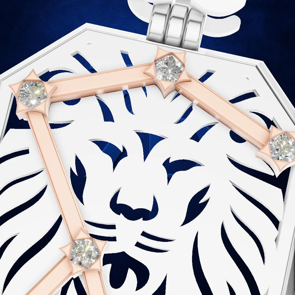 Leo Radiance | Platinum Zodiac Pendant