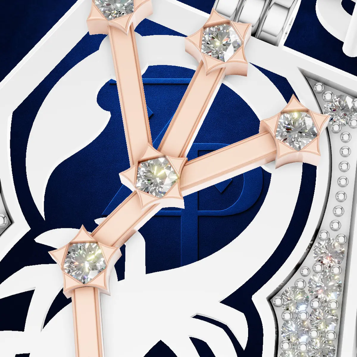 Scorpio Edge | Black Enamel Diamond Pendant