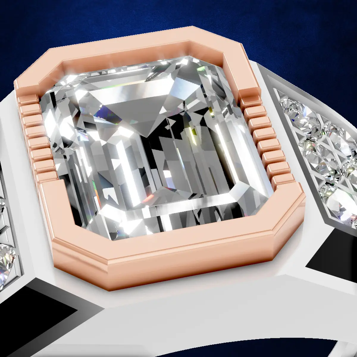 2 Carat Emerald Cut Diamond Engagement Ring - April Birthstone Jewelry