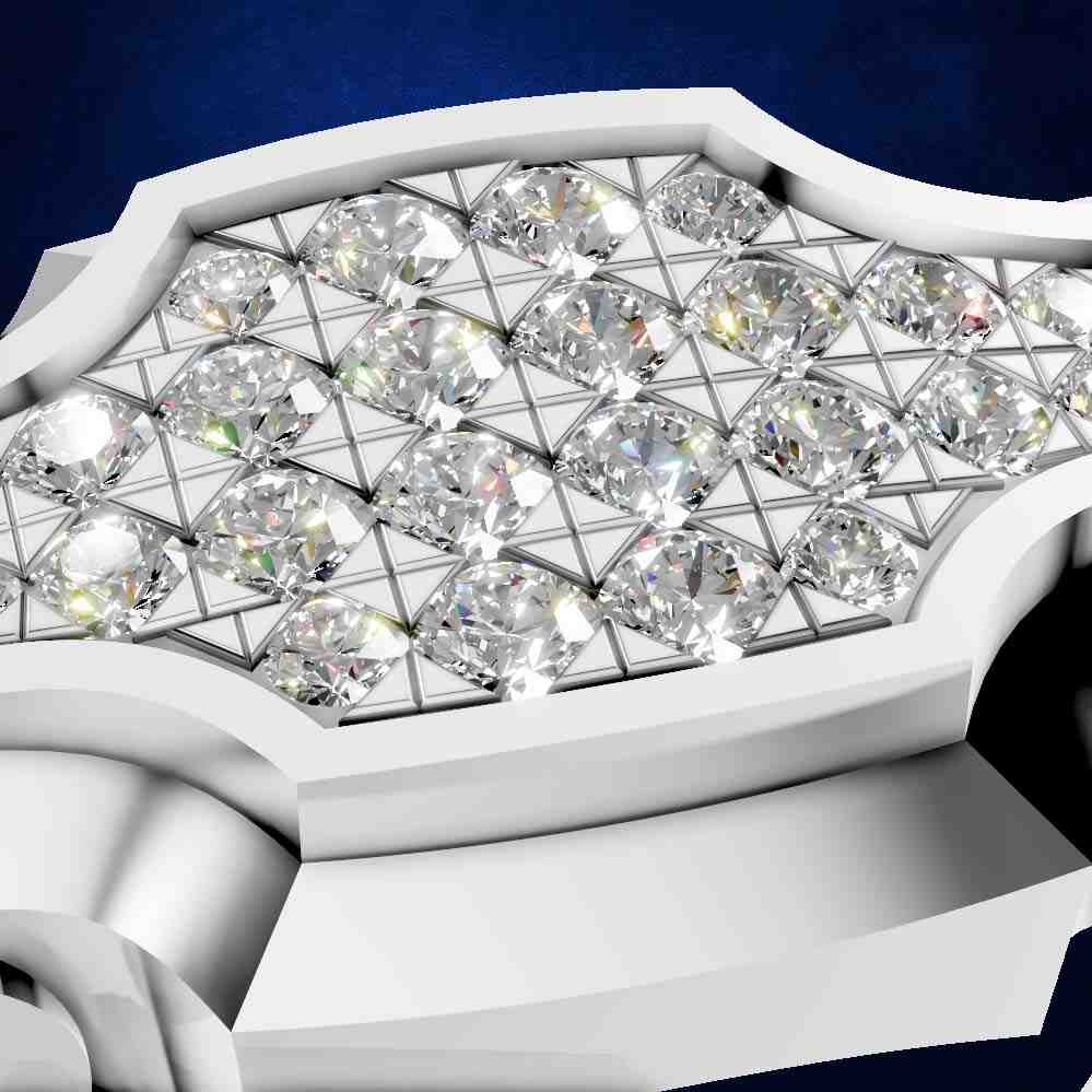 Royal Crest Diamond Mens Ring