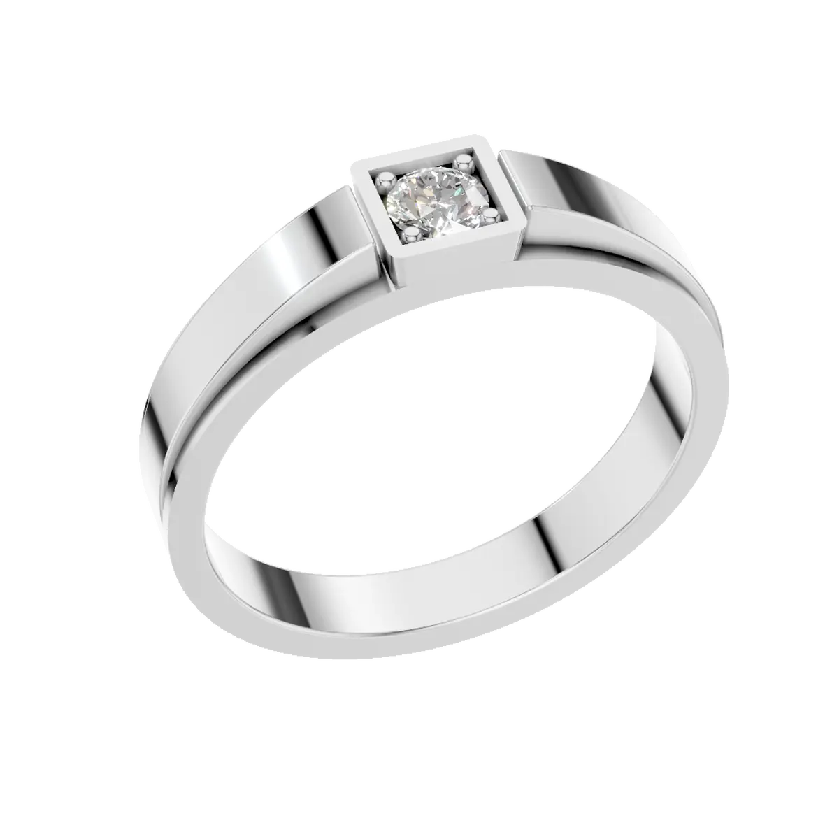 Elegant Lab Grown Diamond Ring in 18K Gold | Round Brilliant Cut, Classic Setting | Moissanite or Lab Grown Diamond Options Available