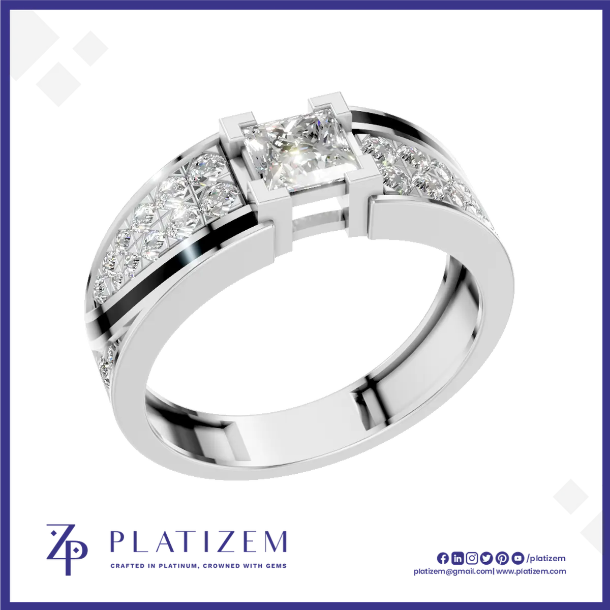 Imperial Prism Diamond Mens Ring