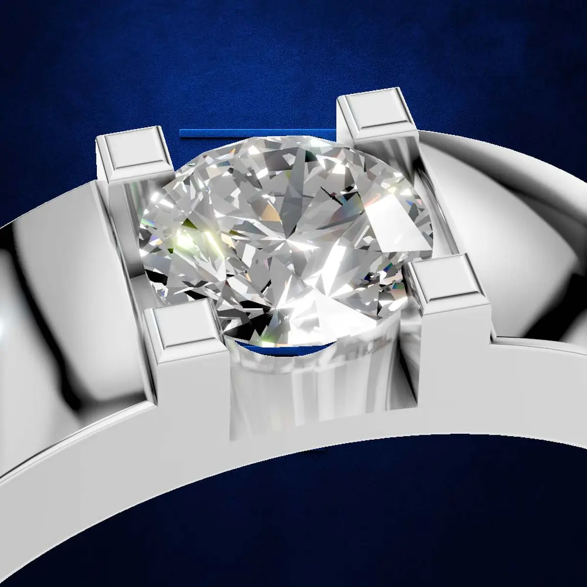 Solitaire Laboratory Grown Diamond Ring