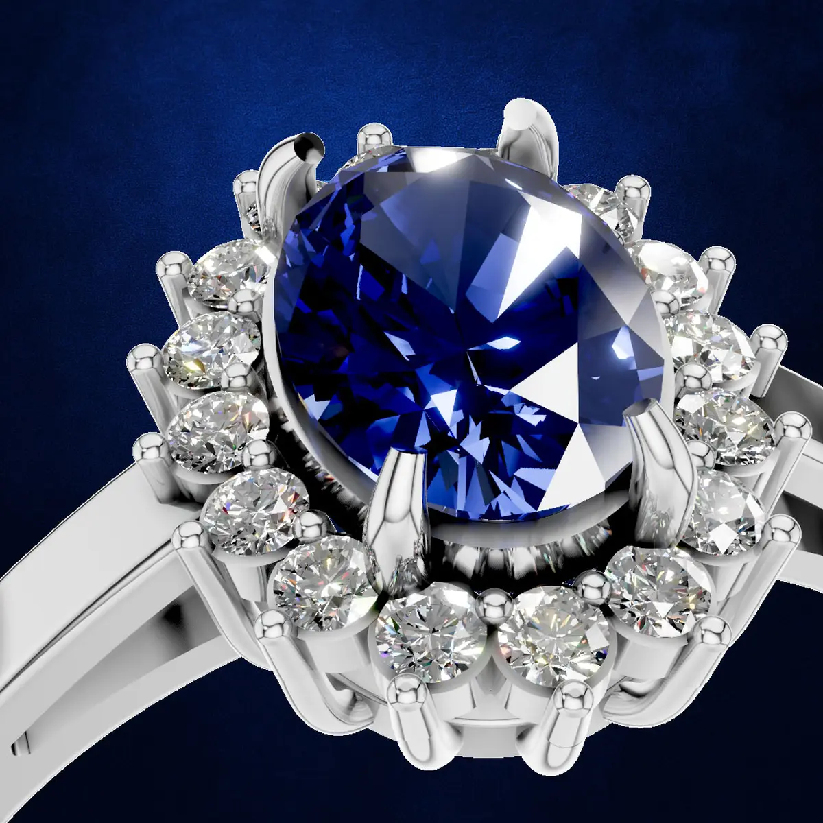 Azure Royal Gemstone Ring