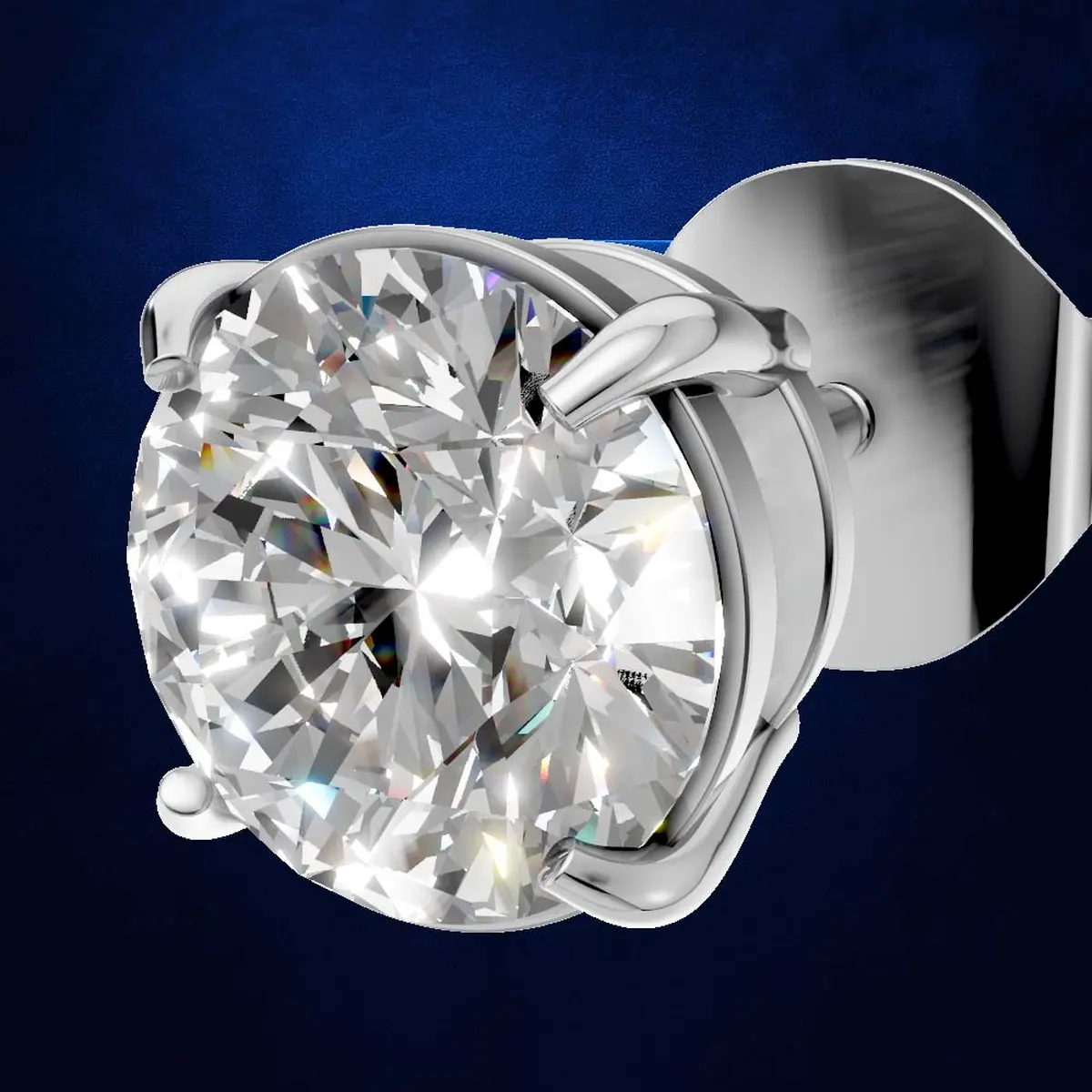 1.00ct Diamond Solitaire  Earring