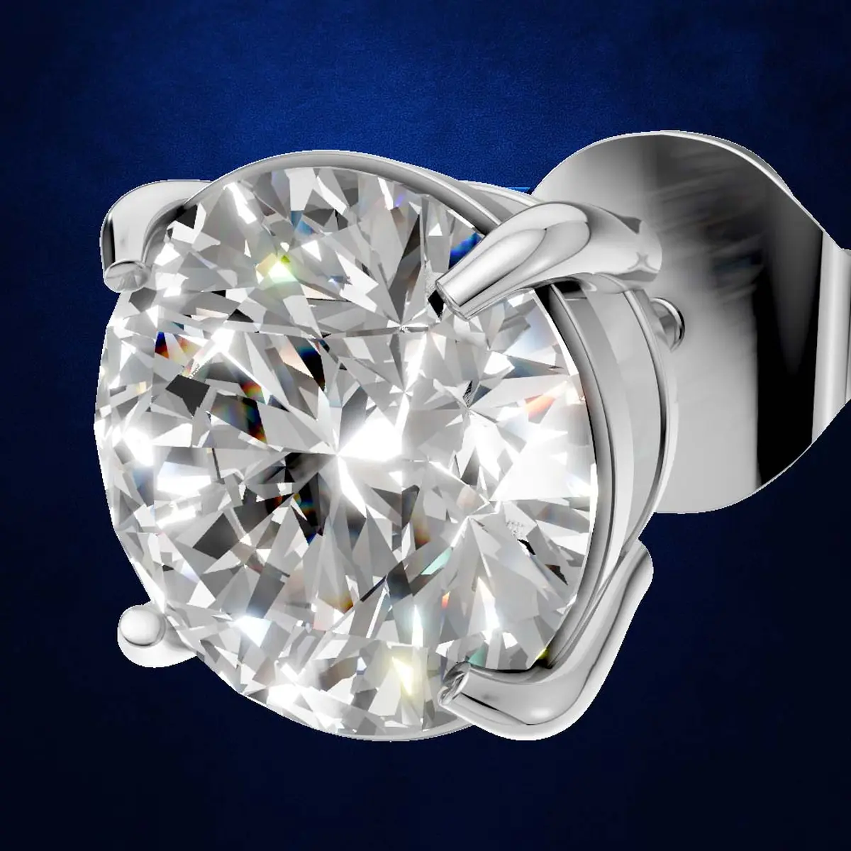 1.5 ct Round Diamond Stud Earrings