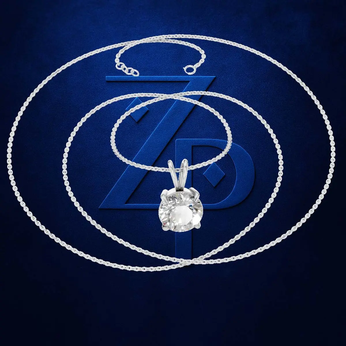 1.5 ct Round Diamond Pendant