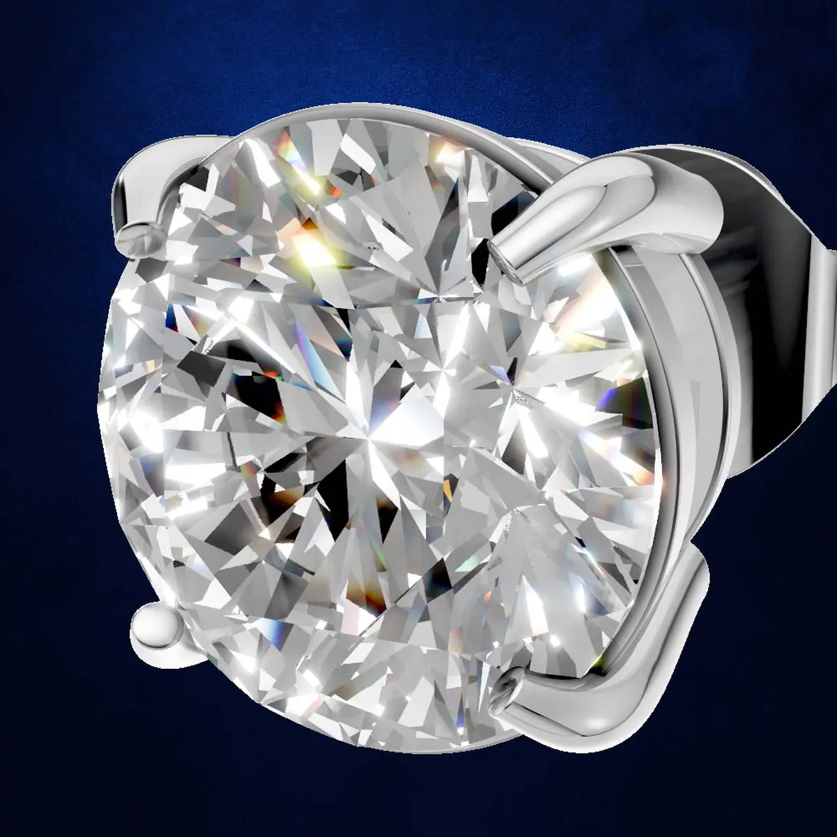 2.50 ct Round Diamond Studs for Daily Wear