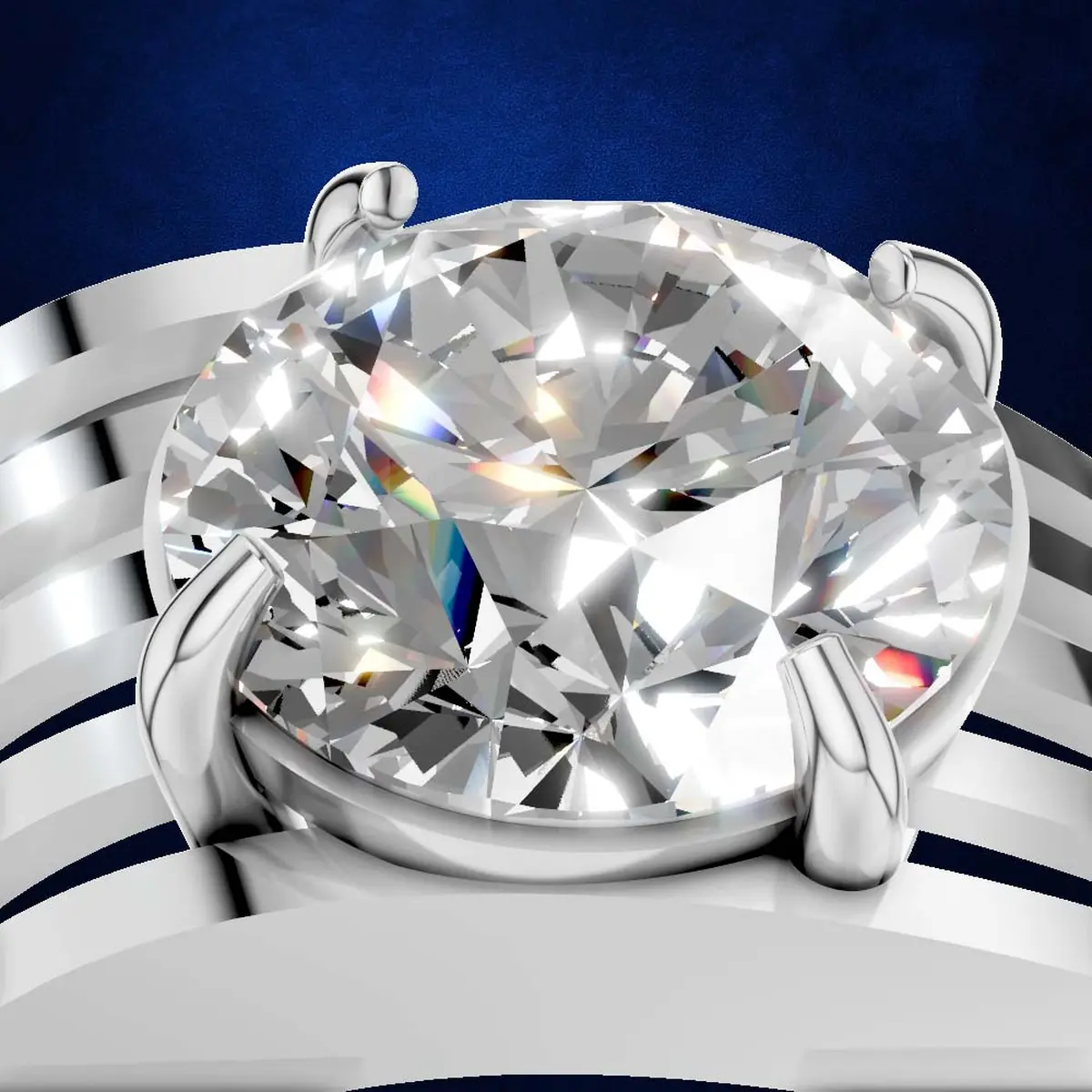 2.50 ct Round Diamond Ring for Daily Wear