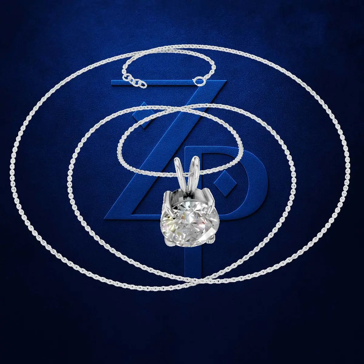 3.00 ct Bold Classic Round Solitaire Pendant