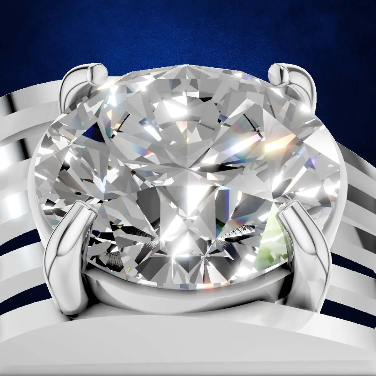 3.00 ct Bold Classic Round Solitaire Ring