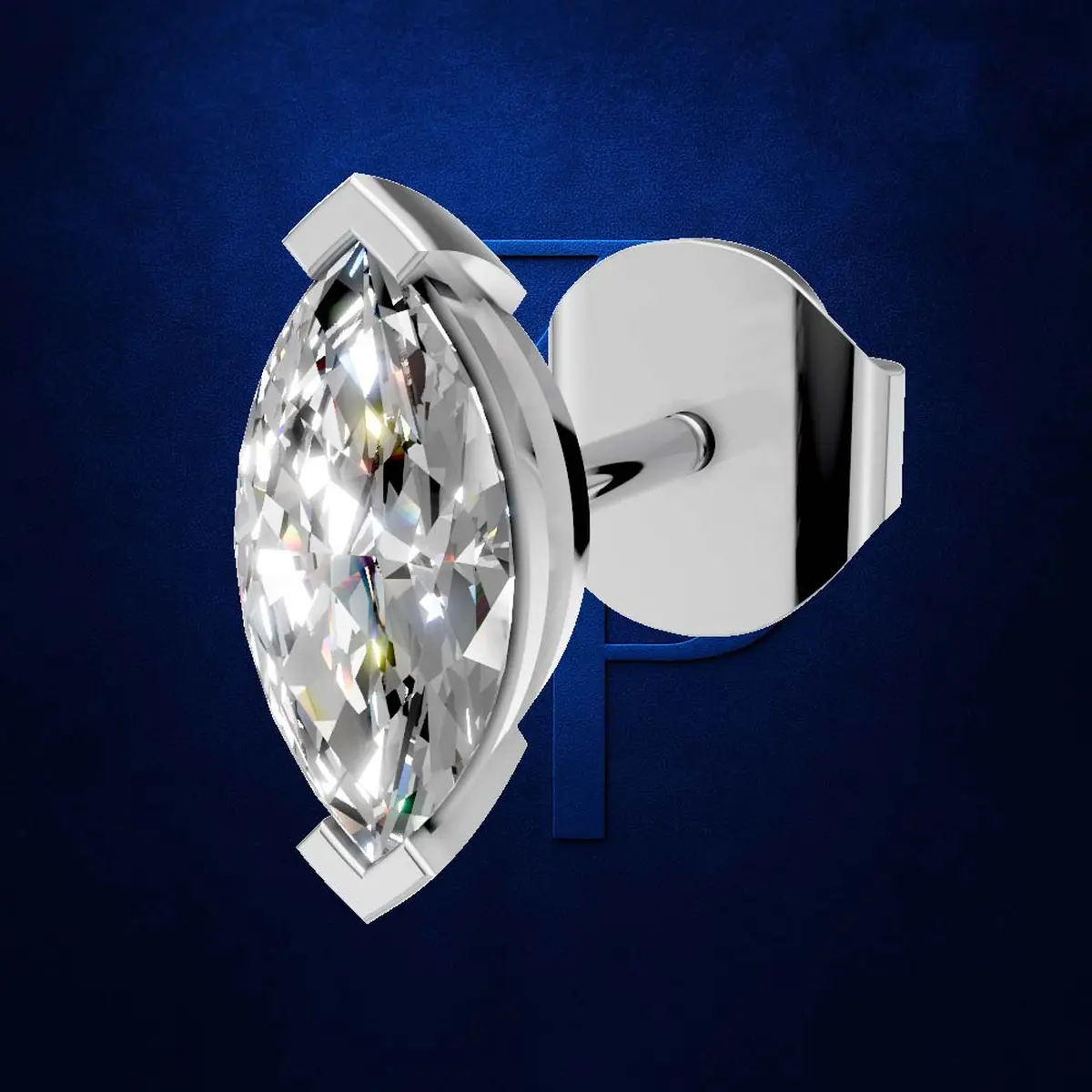 0.50ct Marquise Solitaire Stud Earrings