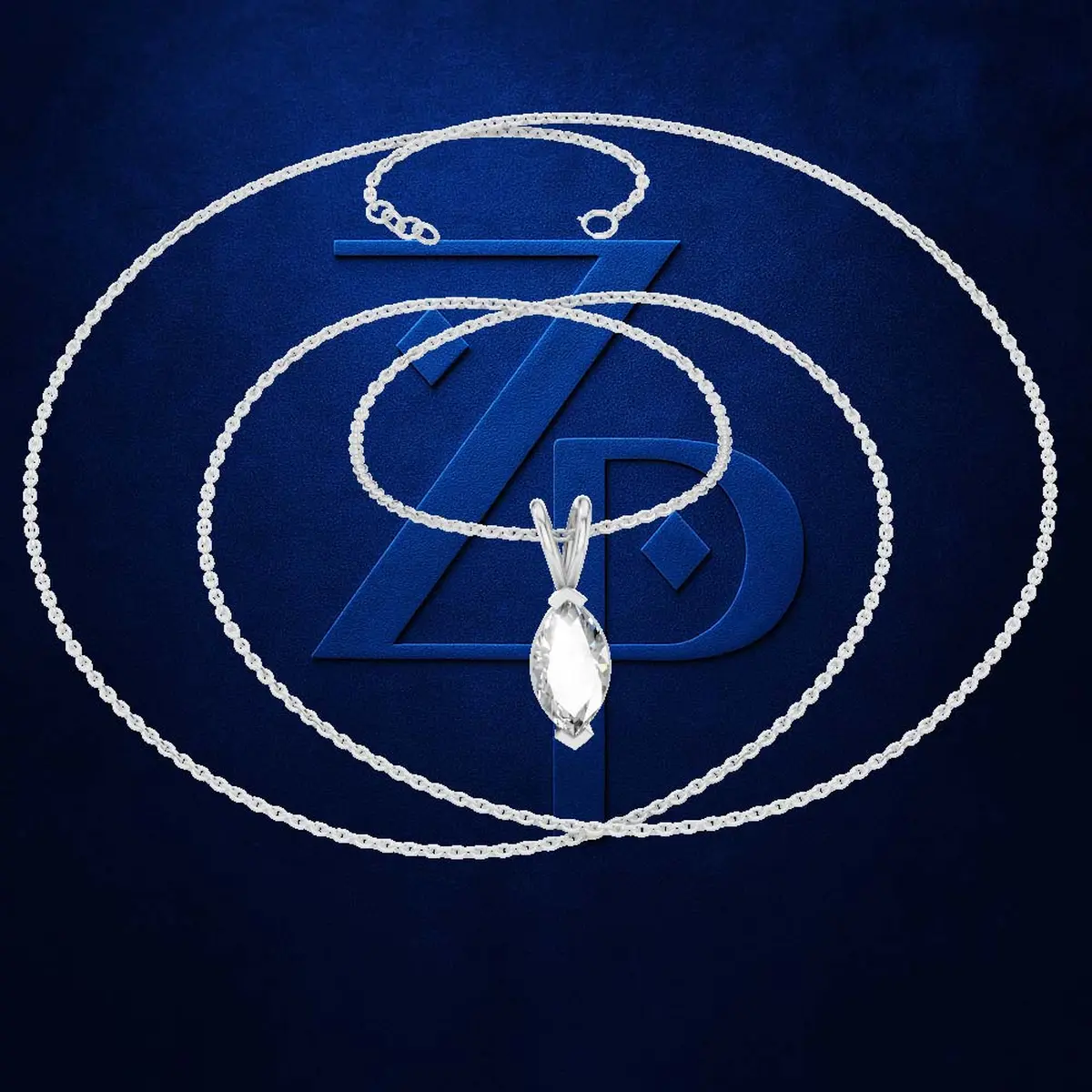 0.50ct Marquise Solitaire Pendant