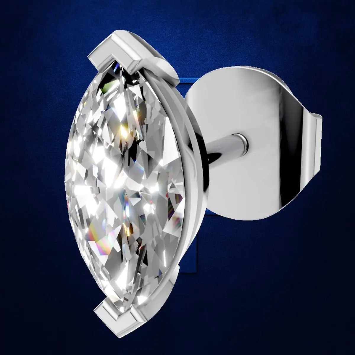 1.00ct Modern Marquise Diamond Stud Earrings