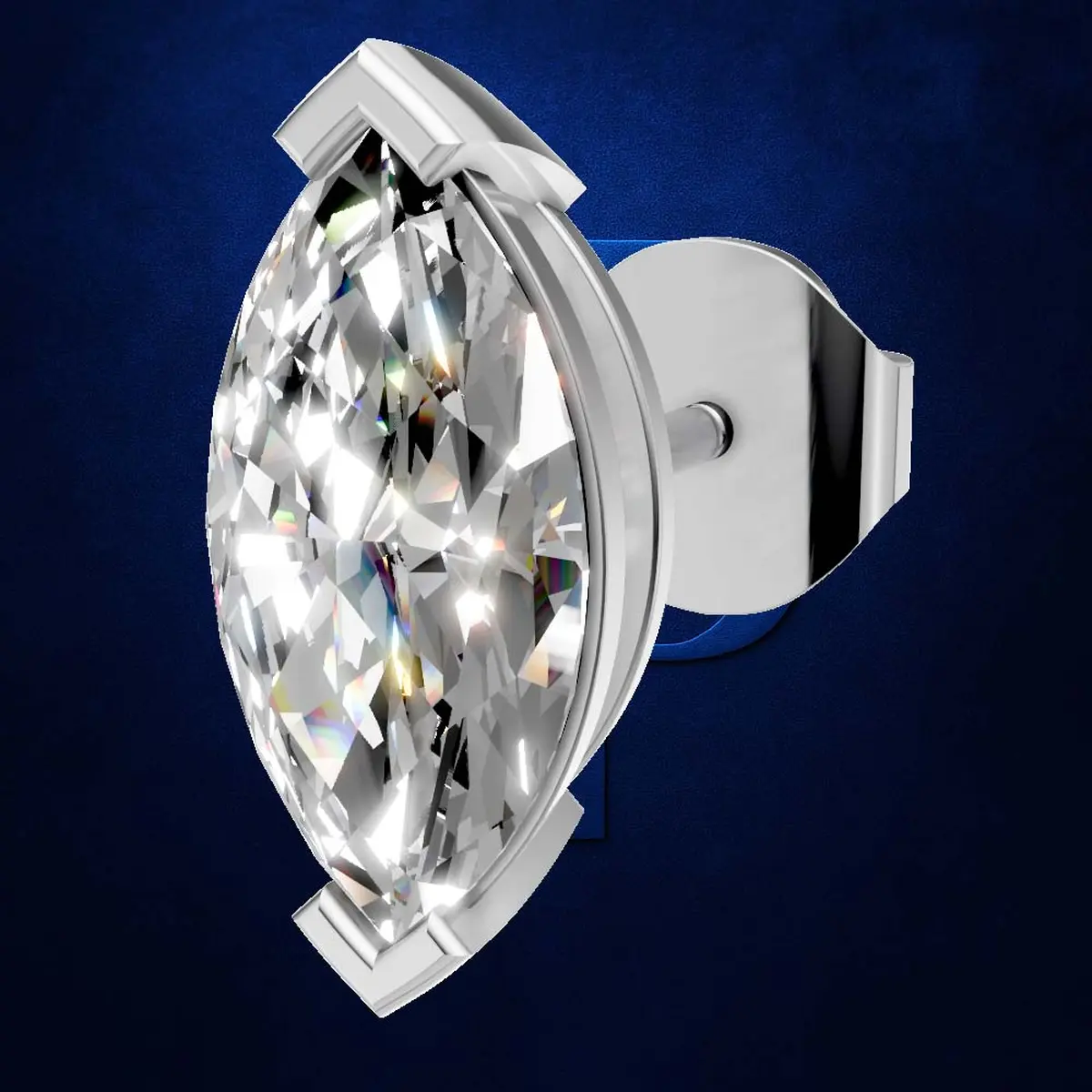 1.50ct Luxe Marquise Solitaire Stud Earrings