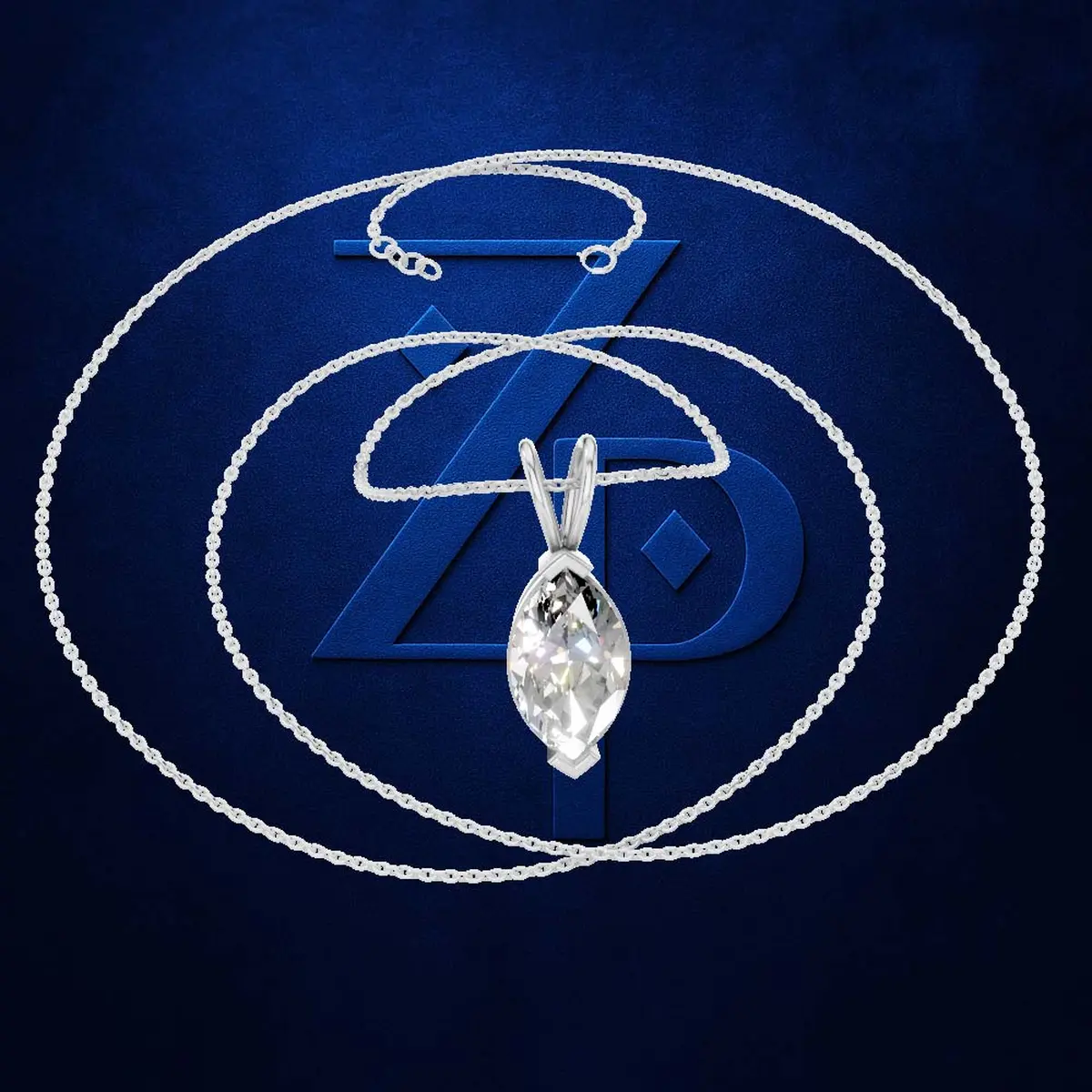 2.00ct Iconic Marquise Cut Solitaire Pendant