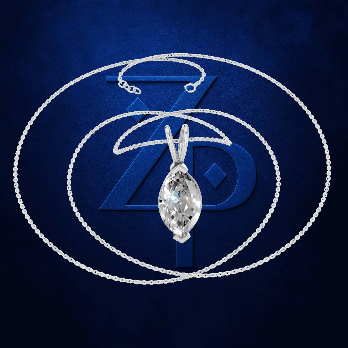 3.00ct Majestic Marquise Solitaire Pendant