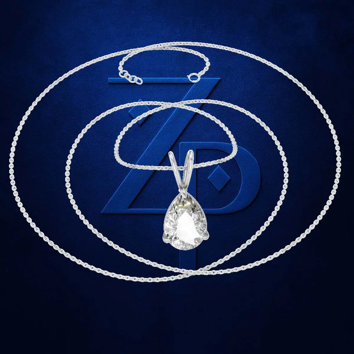 2.00ct Iconic Pear Solitaire Pendant