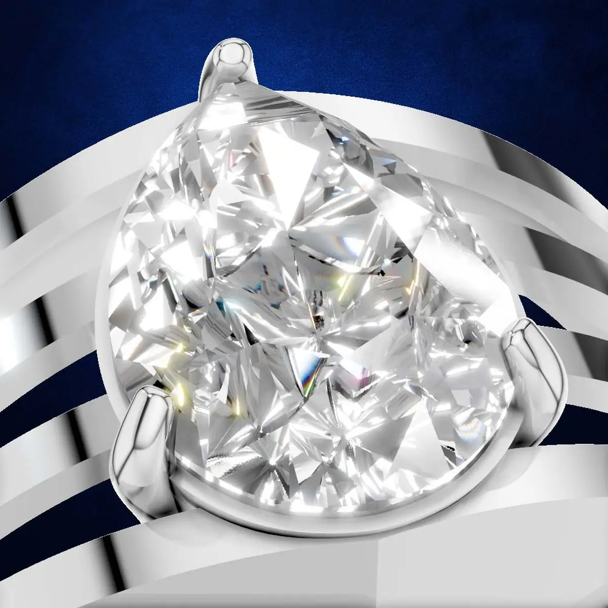 2.00ct Iconic Pear Solitaire Ring