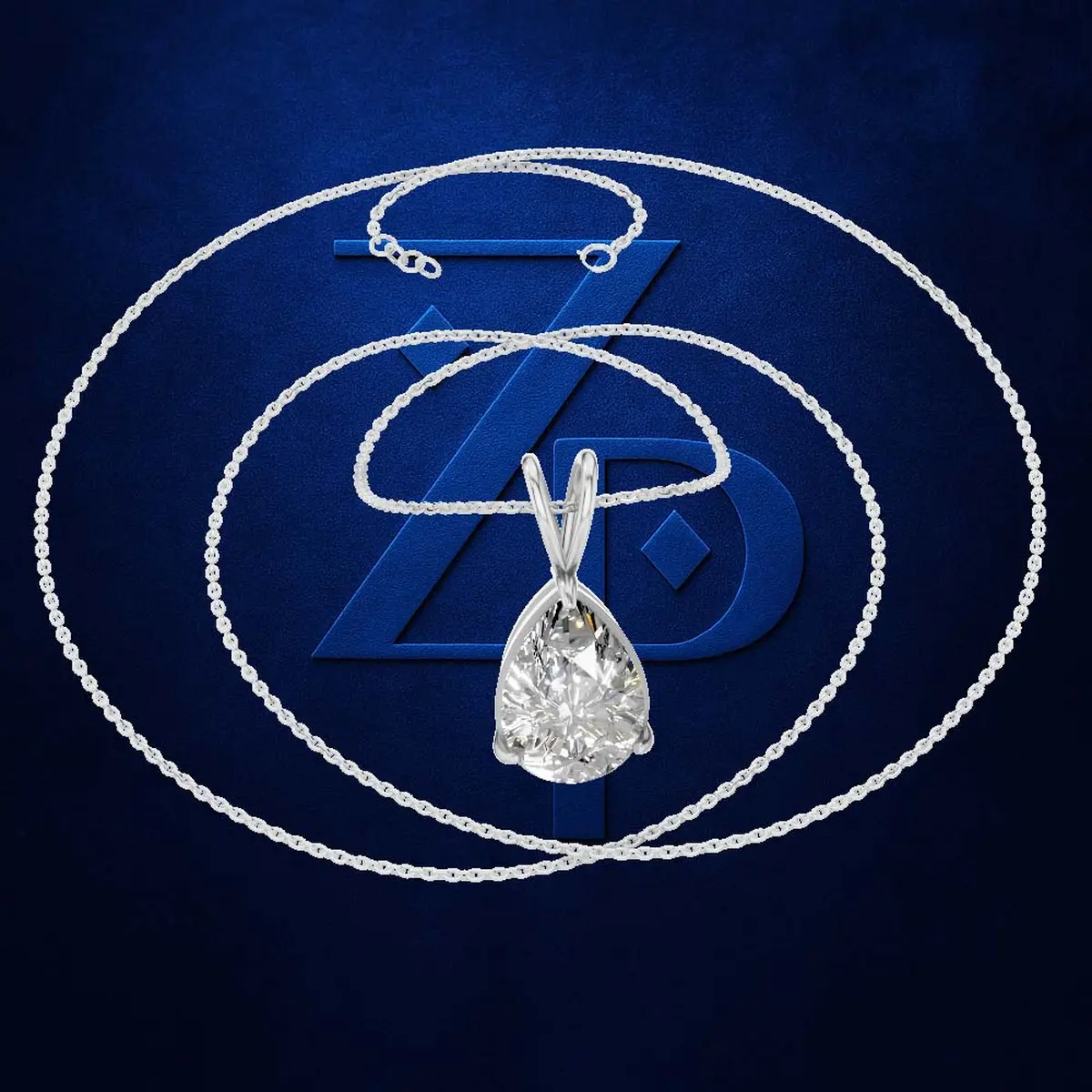 3.00ct Timeless Pear Solitaire Pendant