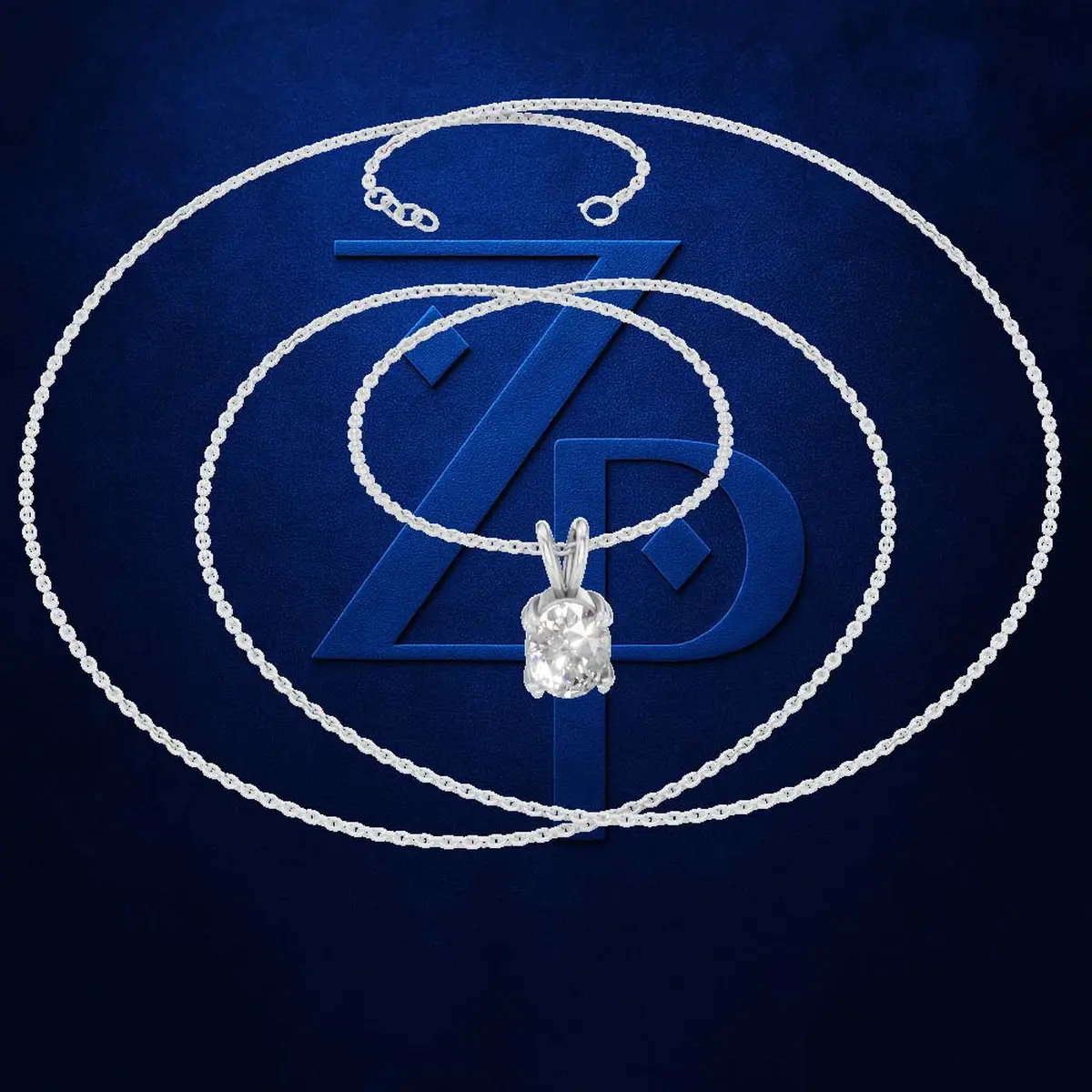 0.50ct Oval Solitaire Pendant