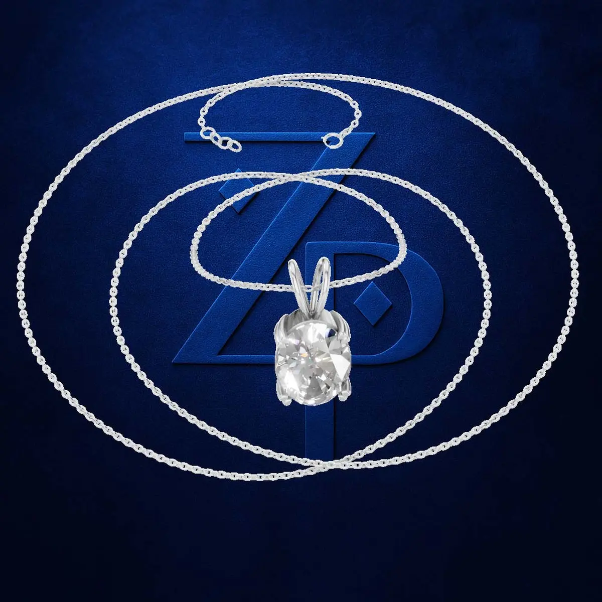 2.50ct Bold Oval Solitaire Pendant