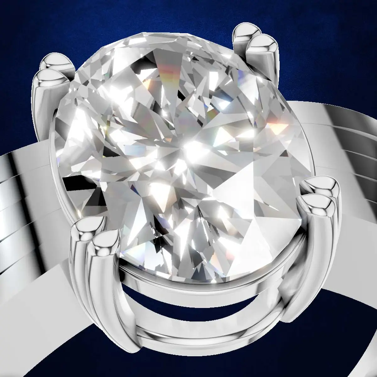 2.50ct Bold Oval Solitaire Ring