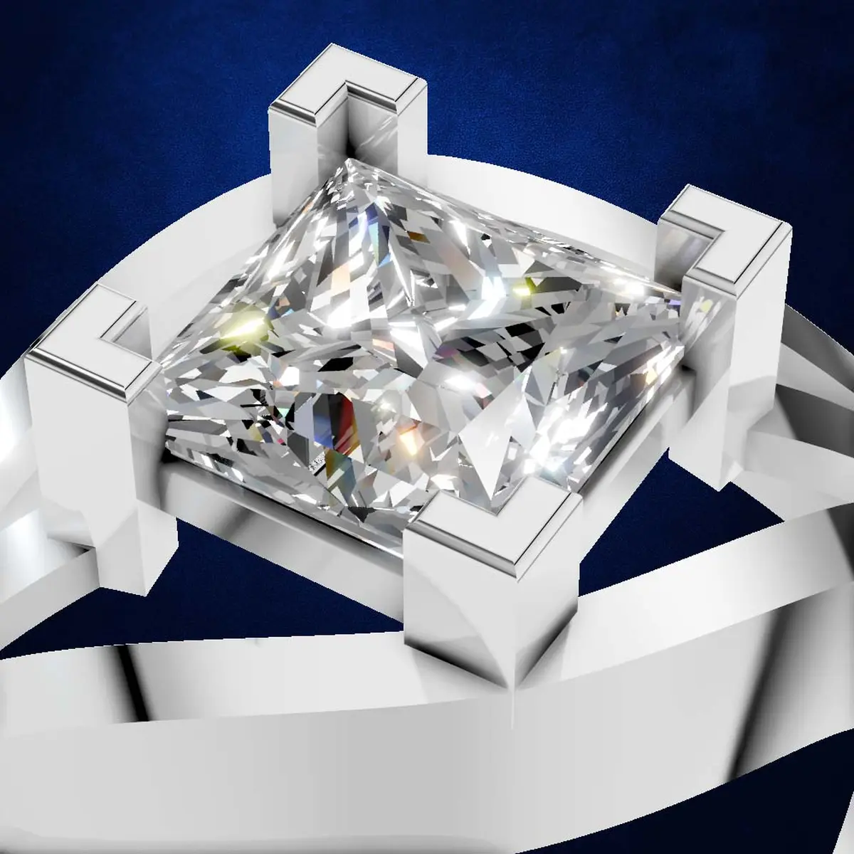 1.00ct Timeless Princess Cut Ring