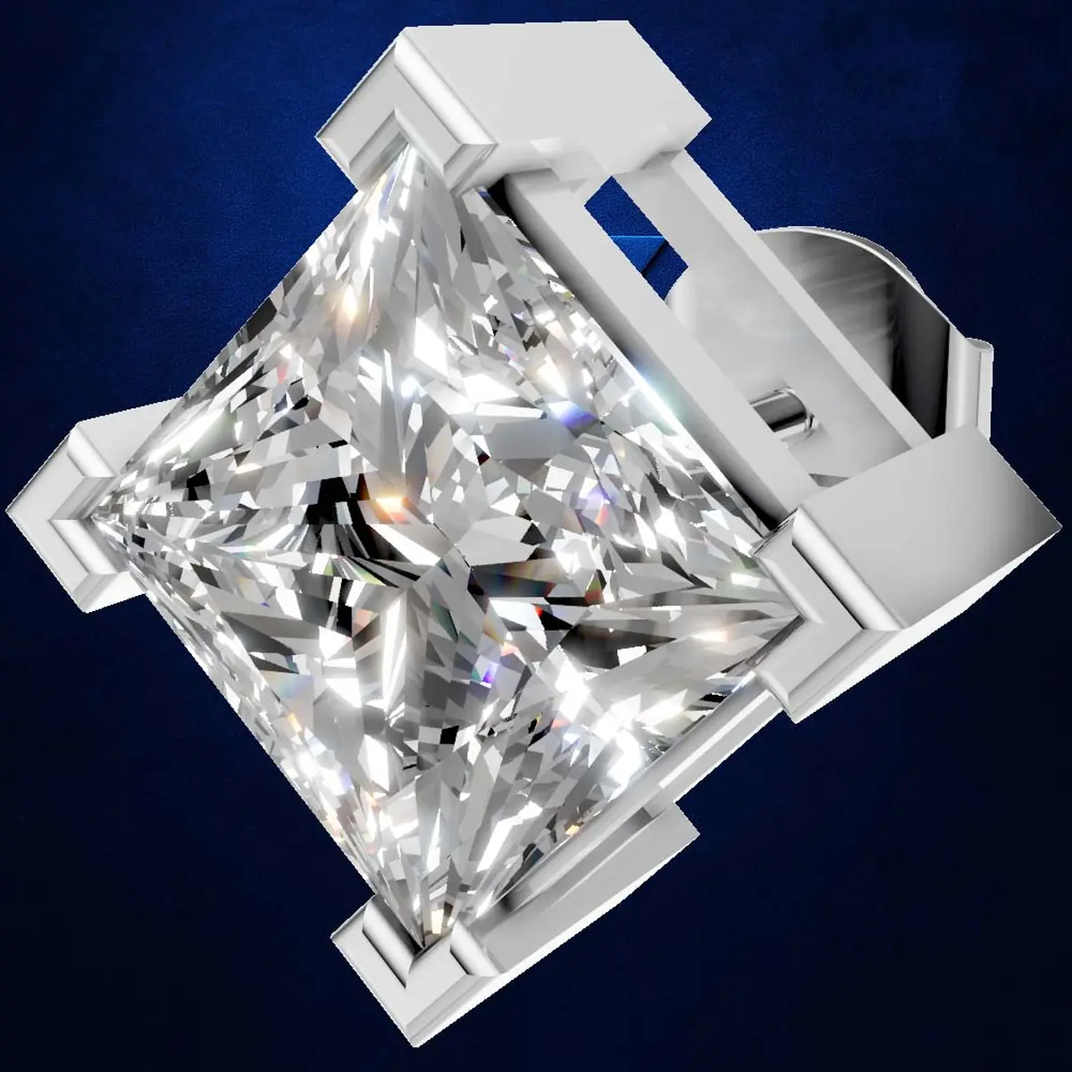 3.00ct Luxe Princess Studs