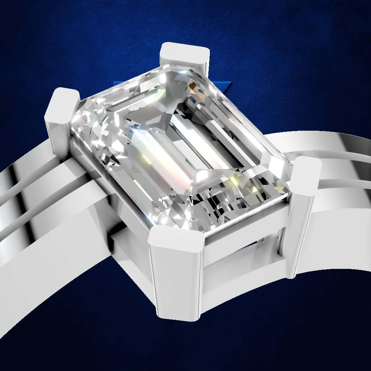 1.00ct Timeless Emerald Cut Ring