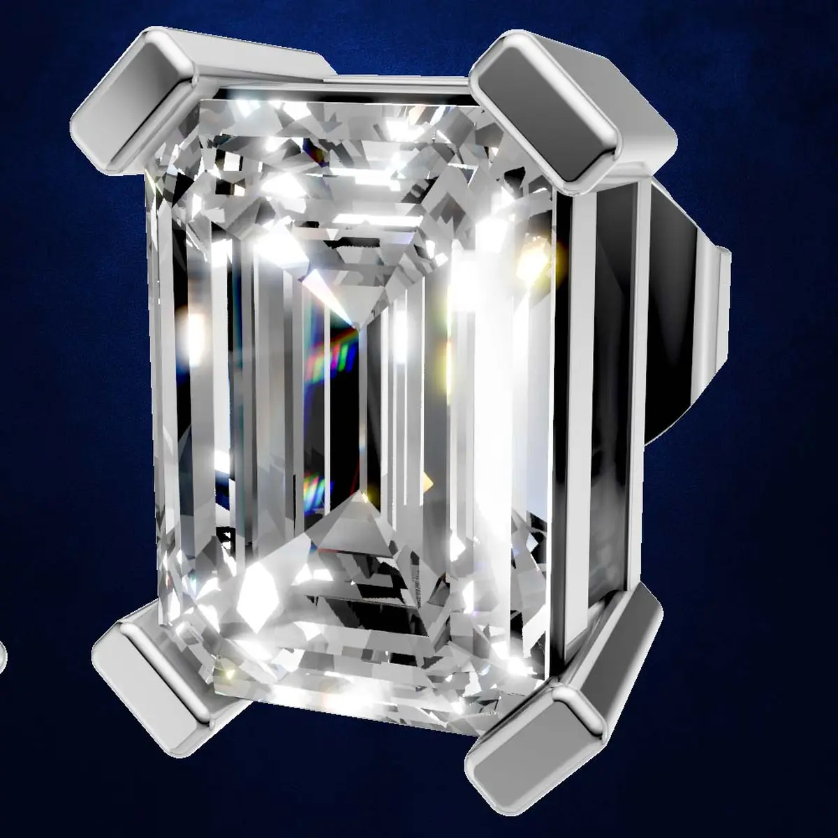 2.50ct Luxe Emerald Stud Earrings