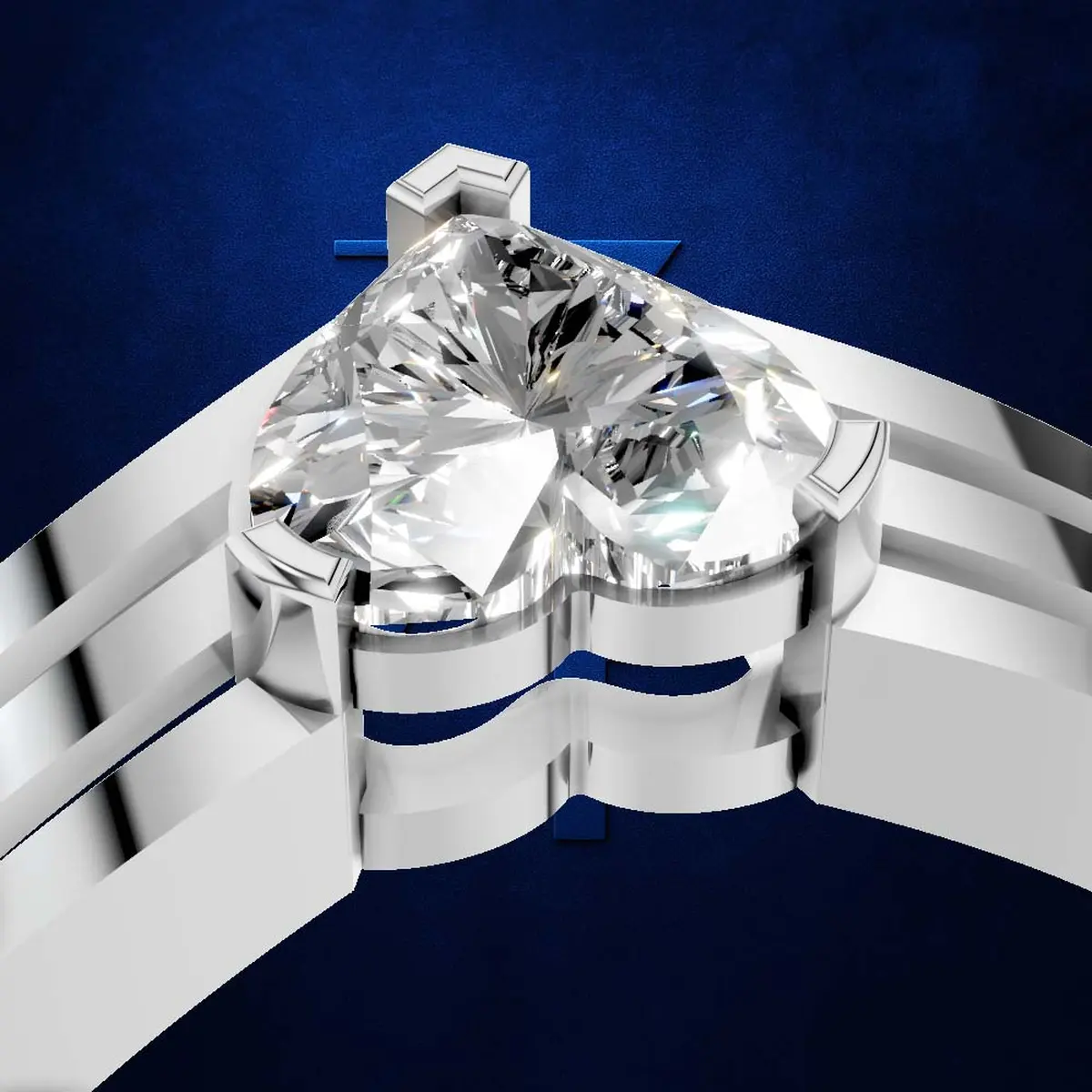 0.70ct Heart Solitaire Everyday Ring