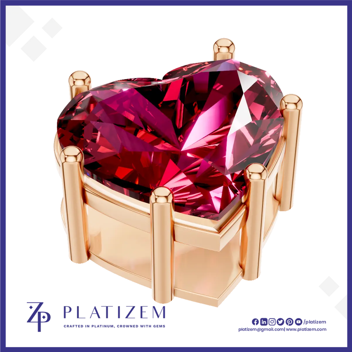 Heart Shaped Solitaire Pendant Necklace